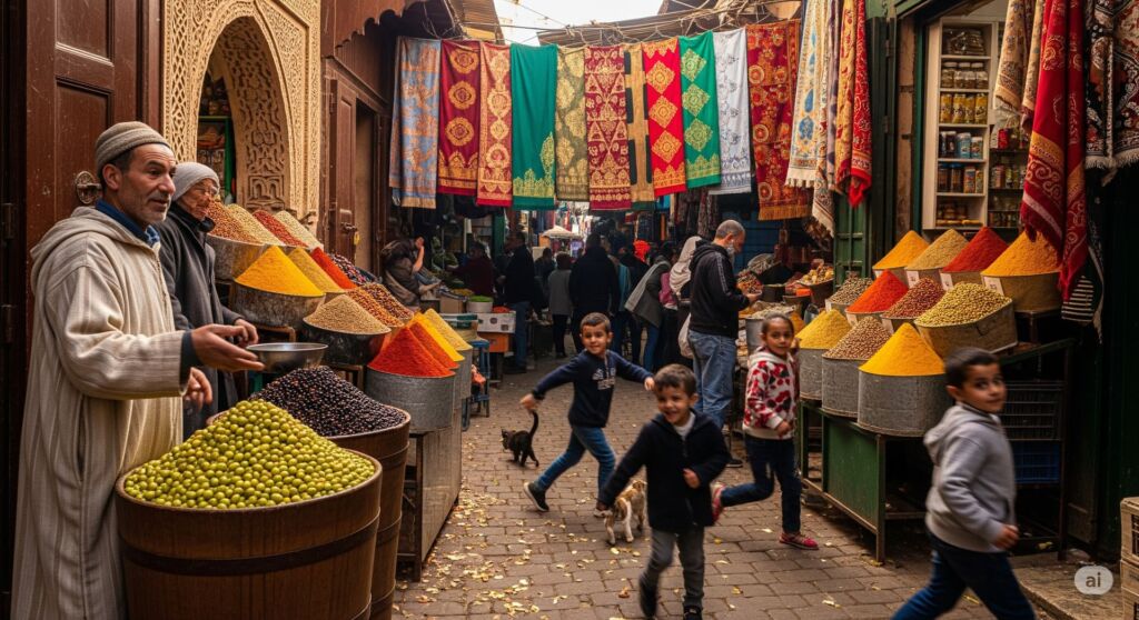 Uma Tarde no Mercado de Salé: Cores, Aromas e Silêncios no Marrocos